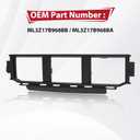 Front Bumper Grille for 2021+ Ford F150, Front Lower Center Bumper Cover Bumper Grille Trim Panel Insert for Ford F-150 2021 2022 2023 Accessories, Replacement ML3Z17B968BB, ML3Z17B968BA