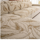 Cgeluy Sofa Cover Washable Sectional Couch Covers Sofa Slipcovers for 3 Cushion Couch Pet Friendly L Shaped Couch Protector Leaf Printed Covers for Dogs