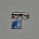FEISEDY Blue Light Blocking Glasses Fake Nerd Clear Square Computer Lightweight Pilot Glasses Frame Oversized B2866 (Leopard Frame)