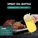 Oil Spray Bottle 2 in 1 Oil Dispenser and Oil Sprayer -20oz/580ML Oil Sprayer For Cooking,Salad,Barbecue,Frying (Beige)