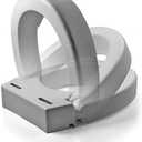 Maddak Inc. Maddak Hinged Elevated Toilet Seat, Standard (725711000), White