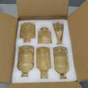 TBWIND Gold Amber Glass Bud Vases Set of 12, Small Vases for Flowers, Champagne Mini Vintage Vases for Centerpieces,Bud Vase in Bulk for Wedding Decor,Single Flowers,Office and Home Table Flower Dcor