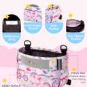 Fitense Kids Bike Basket, Bicycle Basket Front Handlebar, Waterproof Cute Fabric Children's Bike Basket, Kids Bike Accessories Fit Most Boys, Girls, Toddlers Bike or Scooter, Easy to Install, Pink Unicorn