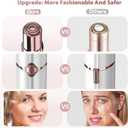 Electric Painless Hair Remover, Facial Hair Removal for Women - as Seen on TV Face Shaver, Hair Removal Device with 2 Replacement Heads