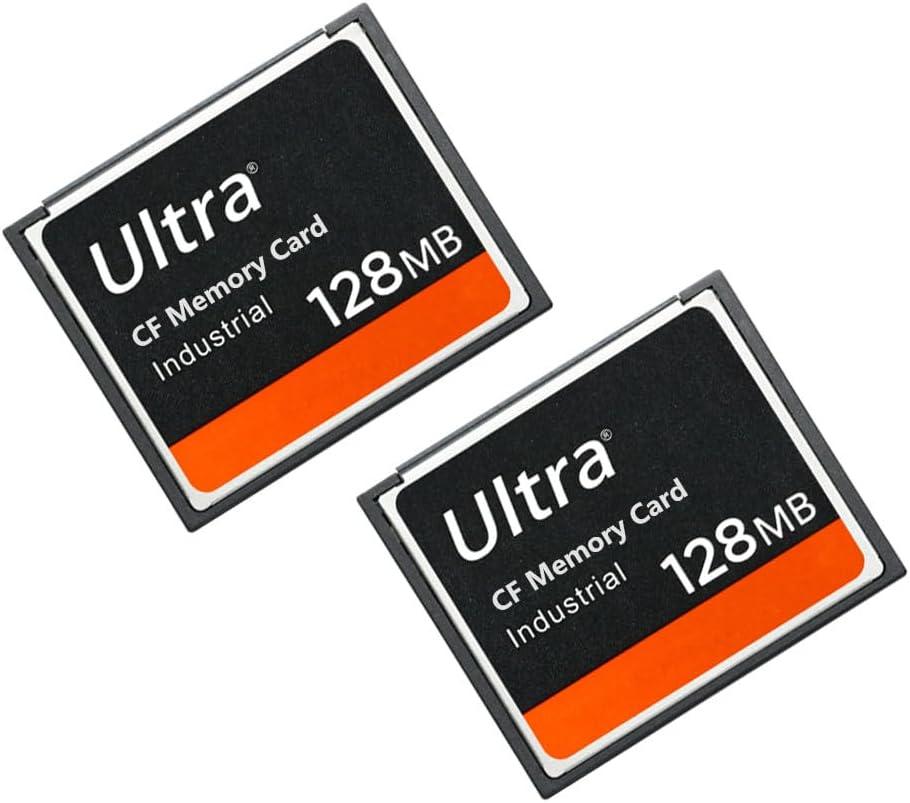CF Card High Speed Ultra 128MB CF Memory Card Industrial Grade for DSLR Camera Card 128MB (2PACK) Designed for Photographers