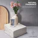 Lavault Reed Room Diffuser Set - Natural Aromatherapy Reed Sticks for Oil Diffuser - Perfect for Bathroom - Scent Diffusers for Home Environment - Air Freshener Diffuser - Grey - Cold Water Aroma