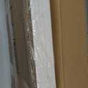 5 Shelf Modern Gold Bookshelf, Wall Mount White Bookcase, Ladder Shelf with Metal Frame, Display Shelf Shelves for Living Room/Home/Office