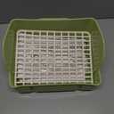 Automatic Parakeet Bird Bath with Pump, Large Bird Shower Fountain Indoor Bathtub with Running Water, Parrot Bath Tub Faucet for Pet Birds, African Grey, Cockatiel, Conure, Budgie, Lovebird (Square - Green)