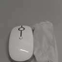 Type C Wireless MouseVssoplor USB C Mouse Dual Mode 2.4G Cordless Mice with Nano USB and Type C Receiver Compatible with PC, Laptop, MacBook and All Type C Devices-White Silver