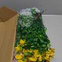 Faux Flowers for Outdoor Planters 16 Bundles UV Resistant Artificial Fake Eucalyptus Plants Outside Spring Summer Yard Decor Realistic Silk Daisy Used for Patio,Front Porch,Pots Decoration