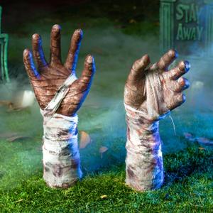 JOYIN Halloween Outdoor Decorations Zombie Arm Yard Stakes Ground-Breaker, Stakes for Halloween Outdoor Graveyard Yard Lawn Decorations