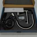 FEELSO Kitchen Faucets, Upgraded Filter Water Kitchen Faucet with Pull Down Sprayer, Brushed Nickel Stainless Steel High Arc 1 Or 3 Hole Kitchen Sink Faucet for Remove Lead, Chlorine, Bad Taste & Odor