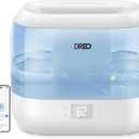 Humidifiers for Bedroom - Dreo Quiet (4L Water Tank) Cool Mist Top Fill Essential Oil Diffuser for Home, Smart App & Voice Control, Rapid Ultrasonic Humidification Baby Nursery and Plants, Blue