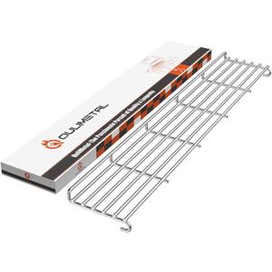 QuliMetal 66045 Grill Warming Rack for Weber GS4 Genesis II E-410, II S-410, II SE-410 Grills, Grill Parts for Weber Genesis II 400 Series, SUS304 Stainless Steel Warming Rack for Genesis 66045