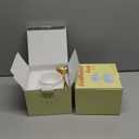 Tessco 2 Pieces Ceramic Coffee Cloud Mug Cup with Saucer, 7oz Cute Ceramic Mug with Coaster Set for Women Gift Home Office Tea Latte Milk Holiday, Pink and Pearl White(Sunflower)