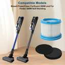 2 Pack Washable Filters Replacement Compatible with Bissell 4052 4039 4137 PowerClean FurGuard 280W and FurFinder 200W Self-Standing Cordless Vacuums, 2 Filters and 4 Pre-Filter Pads & 1 Brush