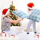 Huwena 12 pcs Christmas Pillow Covers 18x18 Inch Holiday Tree Snowflake Decor Christmas Couch Throw Pillow Cases for Sofa Living Room Home Farmhouse Decor (Blue)