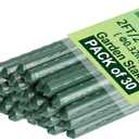 Garden Stakes 24 Inch, 2ft Metal Plant Stakes 30 Pack for Gardening and Farm, Plastic Coated Plant Support for Tomato, Cucumber, Bean, Flower, Potted More Climbing Plants