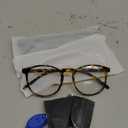 IBOANN Chic & Comfy Blue Light Glasses for Women - 3-Pack Round Frames, Screen-Ready Style with UV Protection Coating (A3 Light Black & Acorn Tortoise & Transparent)