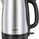 COMFEE' 1.7L Stainless Steel Electric Tea Kettle, BPAFree Hot Water Kettle Electric with LED Light, Auto ShutOff and BoilDry Protection, 1500W Fast Boil Electric Kettle