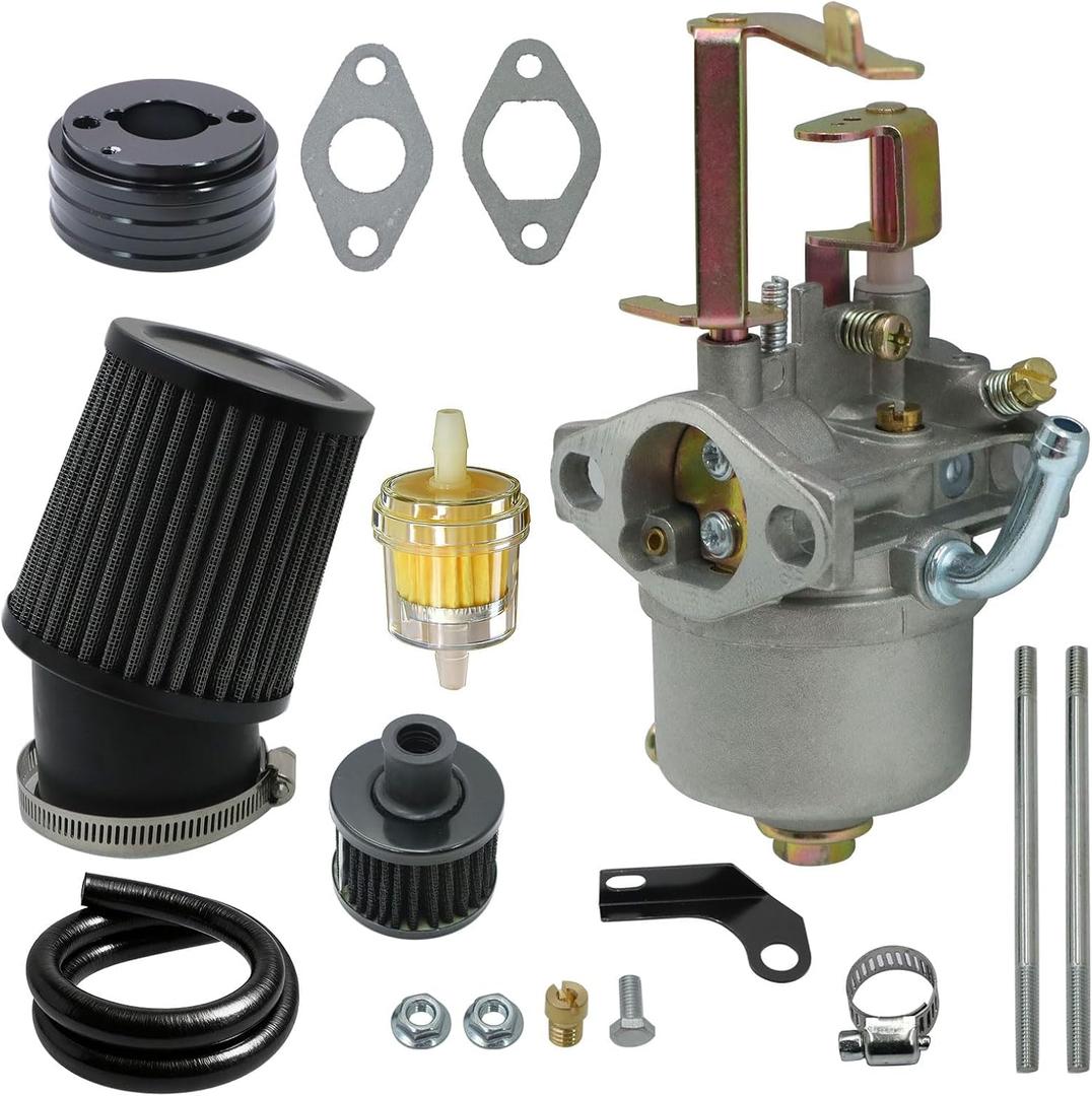 SecosAutoparts Carburetor Air Filter Adapter Kit Compatible with FRP GMB100 Predator Black