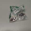 SOJOS Retro Skinny Oval Rhinestone Sunglasses for Women 90s Styles Bling Hippie Disco Trendy Sun Glasses Small Face SJ1205 (Brown)