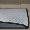 Windshield Sun Shade for 2018-2025 Tesla Model 3, 2020-2025 Tesla Model Y. Front Window Sunshade with Storage Bag (Shiny Silver (Classic))