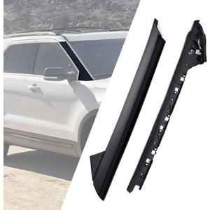 Windshield A-Pillar Molding Trim Kit Right Passenger Side Compatible with 2011-2019 Ford Explorer Replaces: 926-451, BB5Z-7803136-AA, BB5Z7803136AB, BB5Z7803136BA (Front Passenger Right Side)
