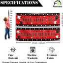 Masters Graduation Banner 2pc Class of 2026 Backdrop Sign Mastered It Congrats Grad Decor Black Red Graduation Decorations for Home Party
