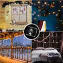 Blulu 100 Pieces Mini Outdoor Cable Clips Light Clips Self Adhesive Hooks Decoration Clips for Christmas and Fairy Light (Clear)