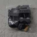 Hcpet Dog Shoes for Large Dogs, Waterproof Dog Booties for Small Medium Dogs, Anti-Slip Dog Boots & Paw Protectors for Hot Pavement Winter Snow Hiking with Reflective Straps Black Size 1 (#1 (Width 1.37 inch) for 10-23 lbs)