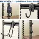 Wallmaster Boltless Shelving Hook Organizer Kit,7 Pcs Adjustable Storage Hanging Accessories for 1.5 inch Keyhole Rack,Garage Heavy Duty Tool Storage System