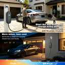 TopAutoGear Level 1 & 2 Portable EV Charger for Tesla 8-16A