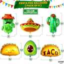 KatchOn, Huge 22 Pcs Taco Bout A Party Decorations | Taco Balloons, Cinco de mayo decorations, Mexican Fiesta Party Decorations | Fiesta Balloons for Taco Party Decorations, Cactus Balloon