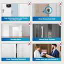 Dwell+Good Door Locks (2-Pack) - Easy To Install Aluminum Home Security Door Locks for Front Door - Child Proof Door Lock for Kids Safety - Withstand 800 lb of Force & Tamper Proof Top Door Lock Latch