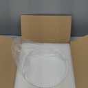 Decorative Tray for Coffee Table, Living Room, Side Table, 11" White Round Concrete Home Decor Serving Trays for Accent Table, Console Table