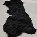 MASCOMODA Women's 2025 Long Puff Sleeve Ruched Midi Bodycon Dress Sexy Mesh Wedding Guest Party Cocktail Dresses (Black)  X-Large