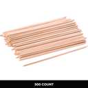 ForPro Birchwood Cuticle Sticks, Double Sided, Multi-Purpose Cuticle Pusher for Manicures and Pedicures, 7 L, 500-Count