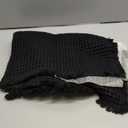 SUBRTEX Waffle Braided Bath Mat, 24" x 36" Soft Waffle Bath Rugs, Absorbent Non Slip Bathrooom Mats, Machine Washable Area Rug for Bathroom, Quick Dry, Black