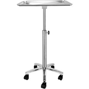 Premium Metal Extra Large Salon Tray Medical Tray Mayo Stand with Wheels (style 4)