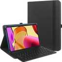 KuRoKo 9",9.7",10.1",10.5",10.9",11" Tablet Universal Case with Keyboard, Case with Removable Wireless Bluetooth Keyboard & Pen Holder for iPad, Galaxy and Other 9-11 inch Tablet