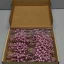 HOHOTIME 36Pcs Christmas Glitter Berries Stems, Pink 9.5 Inch Artificial Christmas Tree Picks for Christmas Tree Decorations Ornaments DIY Crafts Vases Holiday Wedding Home Xmas Decor