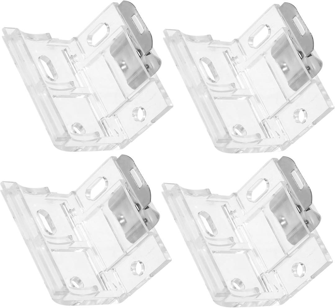 Venetian Blind Bracket Accessories 4Pcs 1 Inch Metal Mini Blind Mounting Brackets Window Hardware Replacement Parts for Roller Shade and Venetian Blinds 