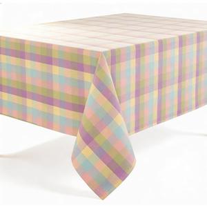 Urban Villa Easter Tablecloth Buffalo Check Table Cloth Tabletop Cover Kitchen Dining Tablecloth 100% Cotton Great Parties Wedding Holiday Dinner Easter Rectangle 60X102 Inches 8-10 Seats Table Cloth