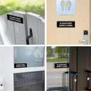Please Keep Door Closed Sign Sticker,Waterproof and Weatherproof, Indoor/Outdoor Use Close Gate Behind You Sign Stickers for Workplace, Restricted Areas, Garages (Black1)