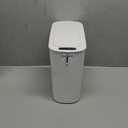 Cesun Automatic Motion Sensor Bathroom Trash Can with Lid, 2.6 Gallon Touchless Trash Bin, Smart Plastic Slim Garbage Can Small White Wastebasket for Toilet, Office, rv, Bedroom, Living Room