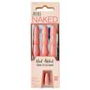 3 x Ardell Nail Addict Naked Maven, Press On Nails, Medium Coffin Shape, Nail Kit, 1-Pack (Solid Nude)