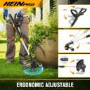 HEINPRO Cordless String Trimmer Compatible with Dewalt 20V MAX Battery, 12-Inch Weed Wacker Cordless Auto Line Feed,Electric Weed Eater Battery Powered Grass Trimmer w/6 Line Spools(Tool Only)
