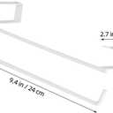 STOBAZA White Hanging Shelves Toilet Towel Holder Under Shelf Rack Under Cabinet Shelf Paper Towel Rack Under Shelves Riser U-Shaped Under Cabinet Kitchen Organizer Wardrobe Storage