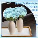 Thiccywoov 48 Heads Artificial Chrysanthemums Flowers Bouquets Silk Chrysanthemum Ball Fake Mum Artificial Mums for Outdoors Faux Silk Ball Flower for Home Table Centerpieces Decor (Blue)